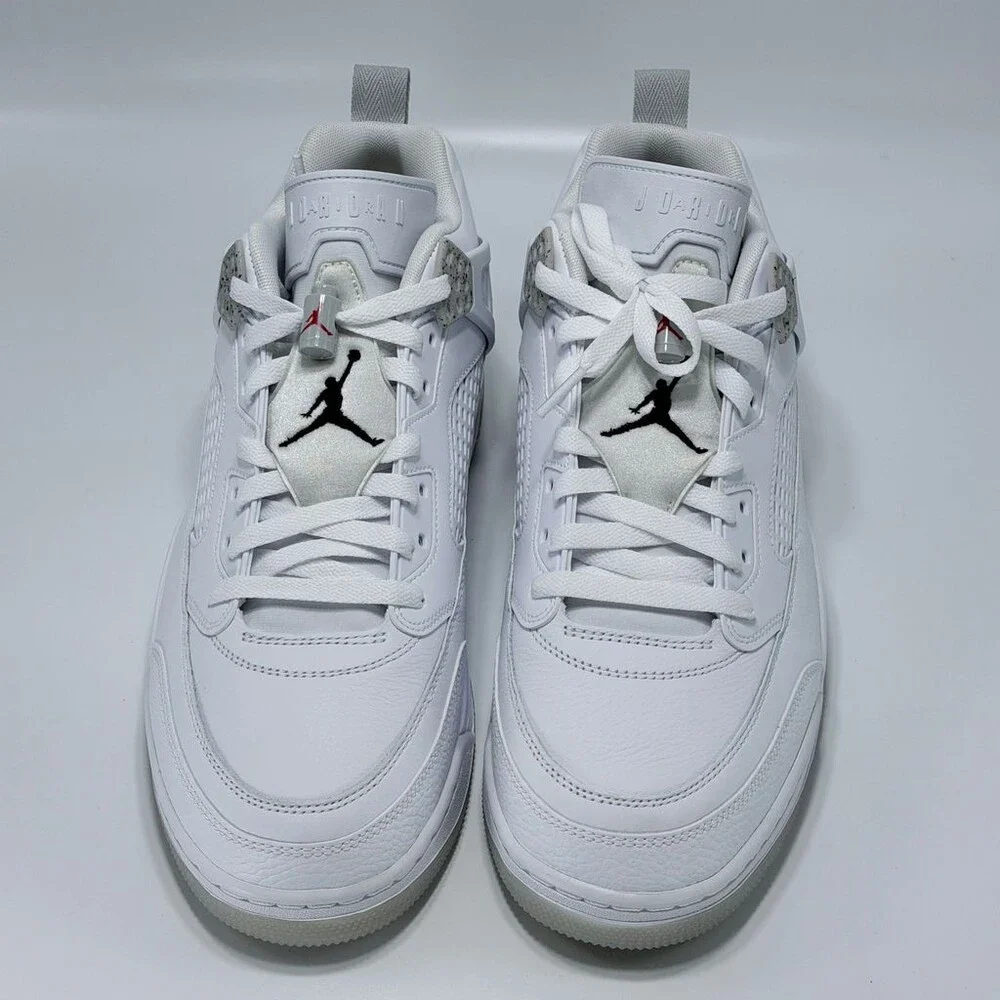 Mens Jordan Spizike Low White Cement IV6047-100 Size 12 White/Grey Casual Shoes